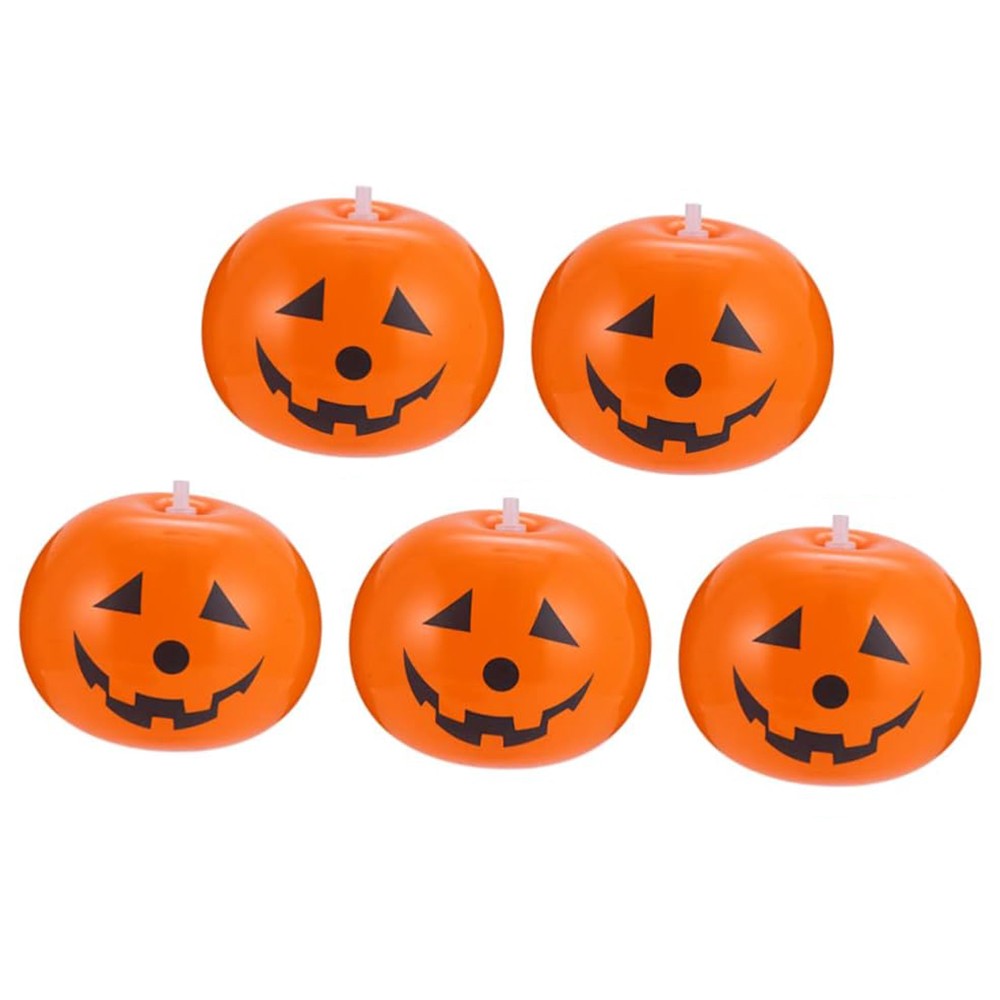 5PCS Inflatable Halloween Pumpkins with LED Lights – Outdoor Garden & Party Decoration