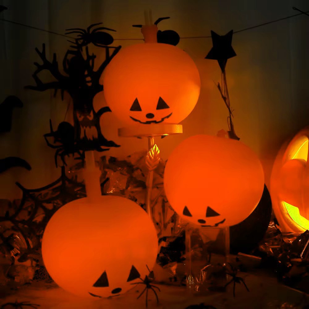5PCS Inflatable Halloween Pumpkins with LED Lights – Outdoor Garden & Party Decoration