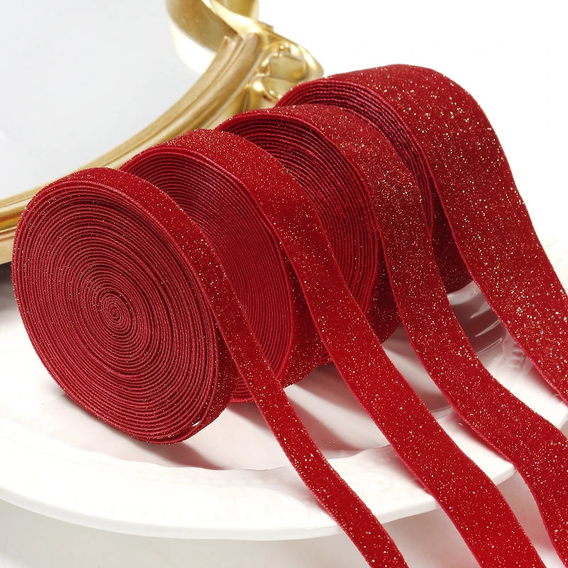 5 Metre Red Christmas Ribbon – Festive Decorative Ribbon for Trees, Gifts & Crafts