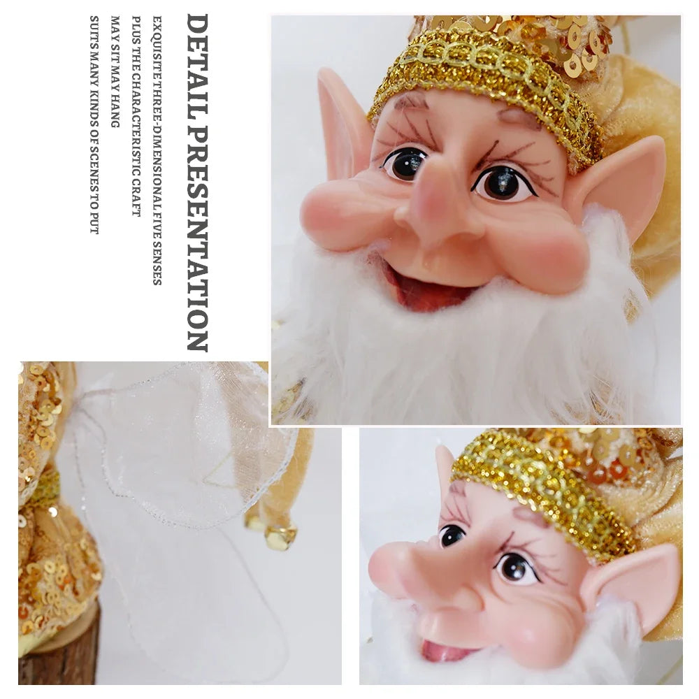 50cm Christmas Elf Doll – Festive Hanging or Standing Decoration for Home & Gifts
