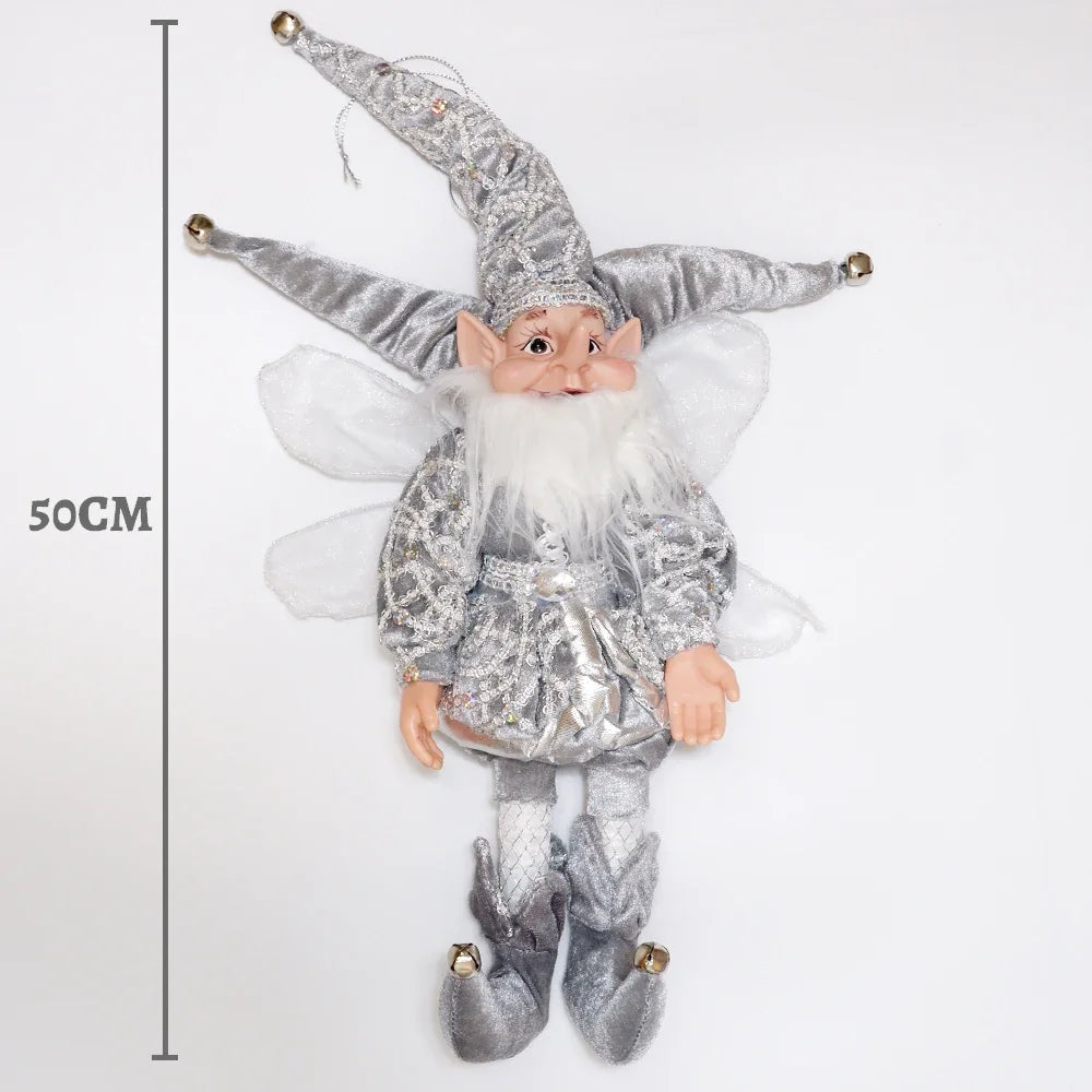50cm Christmas Elf Doll – Festive Hanging or Standing Decoration for Home & Gifts
