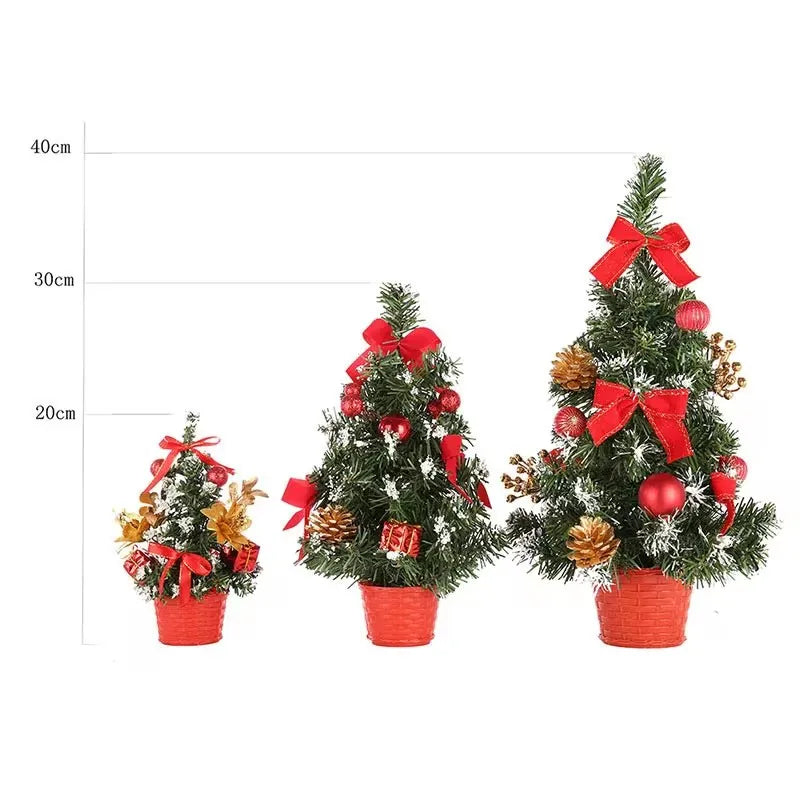 20/30/40cm Artificial Christmas Tree – Mini Festive Tree for Home, Bedroom & Party Décor