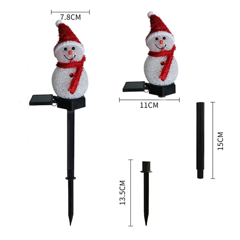 Solar Snowman Light – Outdoor Christmas Decoration | Solar-Powered LED Garden Stake for Lawn, Patio & Pathway