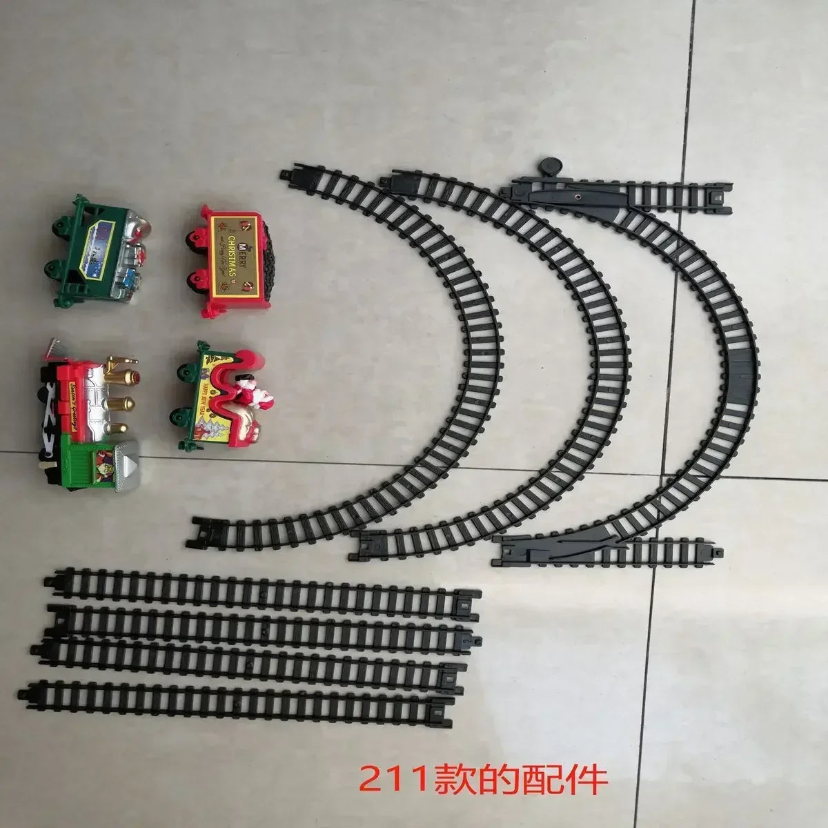 Christmas Train Set with Railway Tracks – Festive Holiday Toy & Decoration for Kids and Family Fun