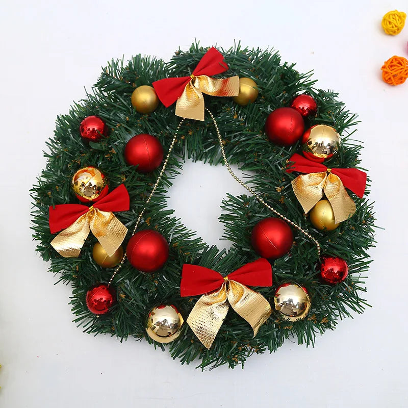 30cm Christmas Wreath – Festive Wreath for Front Door, Window & Home Décor