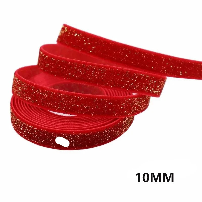 5 Metre Red Christmas Ribbon – Festive Decorative Ribbon for Trees, Gifts & Crafts