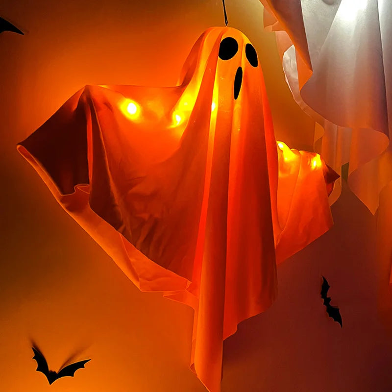 Halloween LED Ghost Hanging Light – Outdoor & Indoor Ghost Decoration for Home, Party, Bar & Horror Props