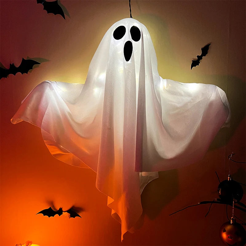 Halloween LED Ghost Hanging Light – Outdoor & Indoor Ghost Decoration for Home, Party, Bar & Horror Props