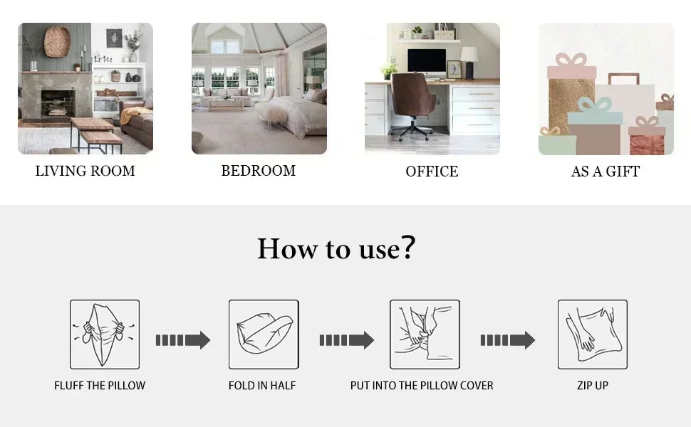 Festive Christmas Cushion Cover – Santa & Snowman Design | Decorative Throw Pillow Cover for Sofa, Bedroom, or Car