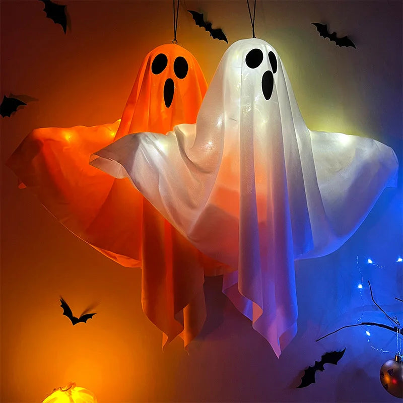 Halloween LED Ghost Hanging Light – Outdoor & Indoor Ghost Decoration for Home, Party, Bar & Horror Props