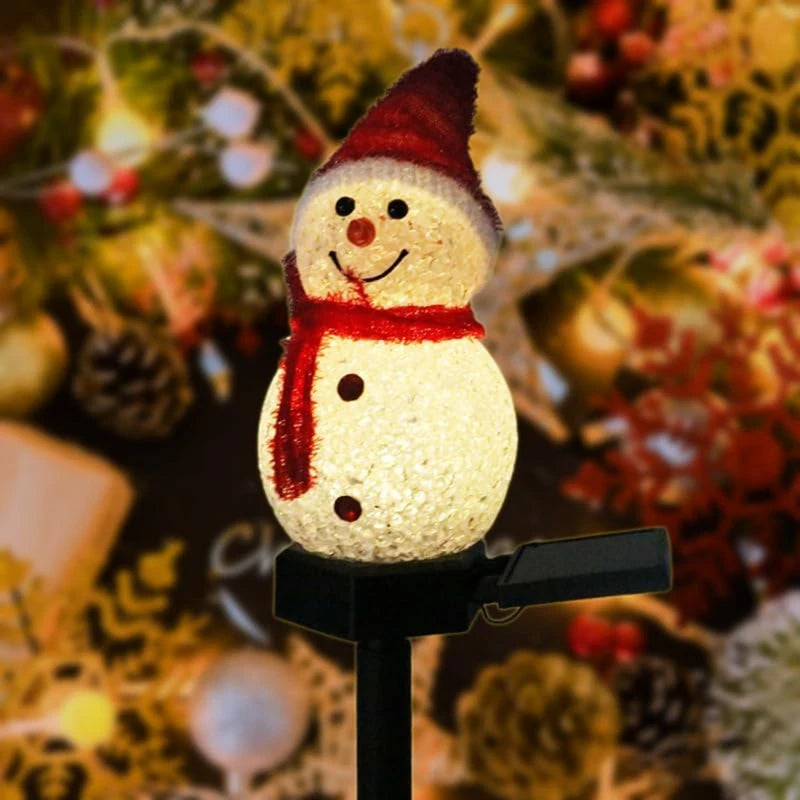 Solar Snowman Light – Outdoor Christmas Decoration | Solar-Powered LED Garden Stake for Lawn, Patio & Pathway