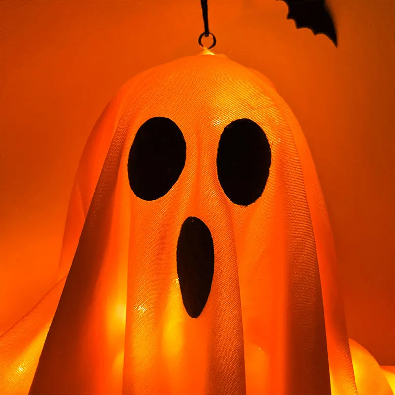 Halloween LED Ghost Hanging Light – Outdoor & Indoor Ghost Decoration for Home, Party, Bar & Horror Props