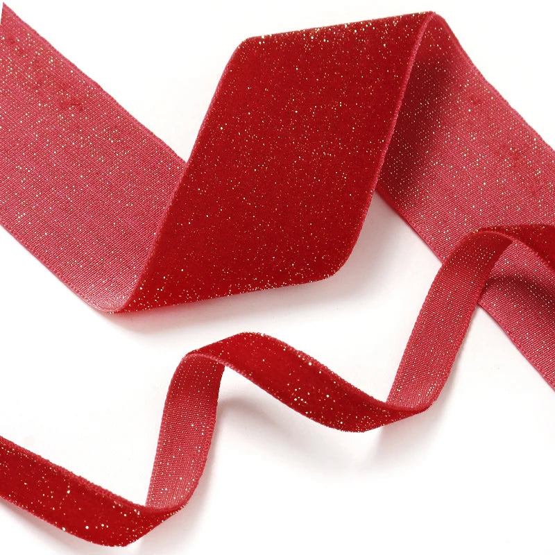 5 Metre Red Christmas Ribbon – Festive Decorative Ribbon for Trees, Gifts & Crafts