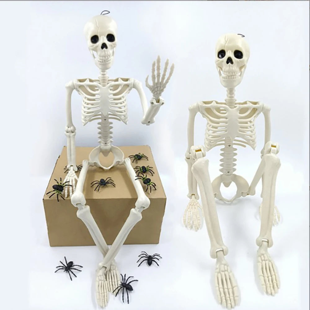 Halloween Posable Skeleton Decoration – Human-Shaped Fake Bone Horror Prop for Parties & Haunted Houses