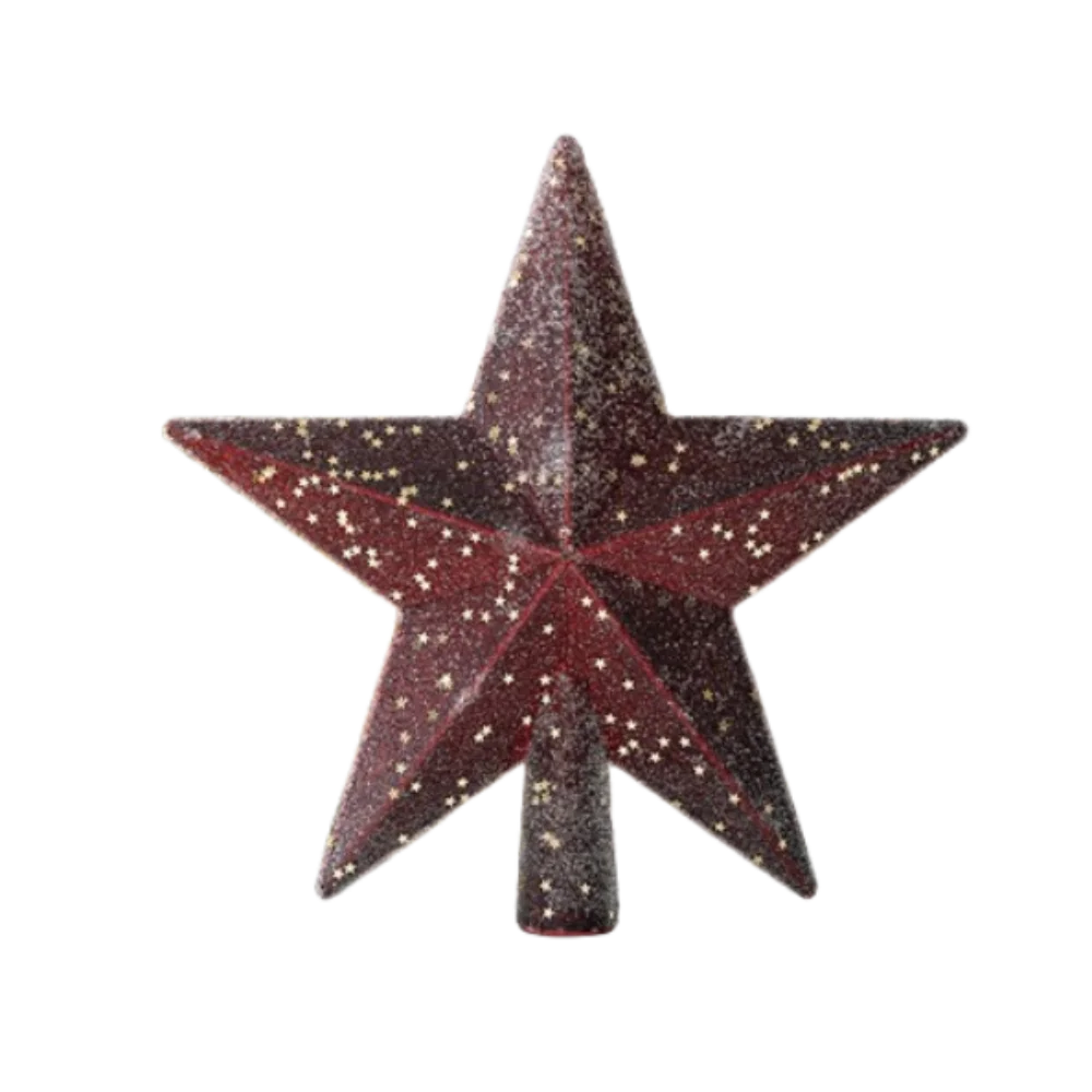 Colourful Glitter Star Tree Topper – Reusable Christmas Tree Decoration