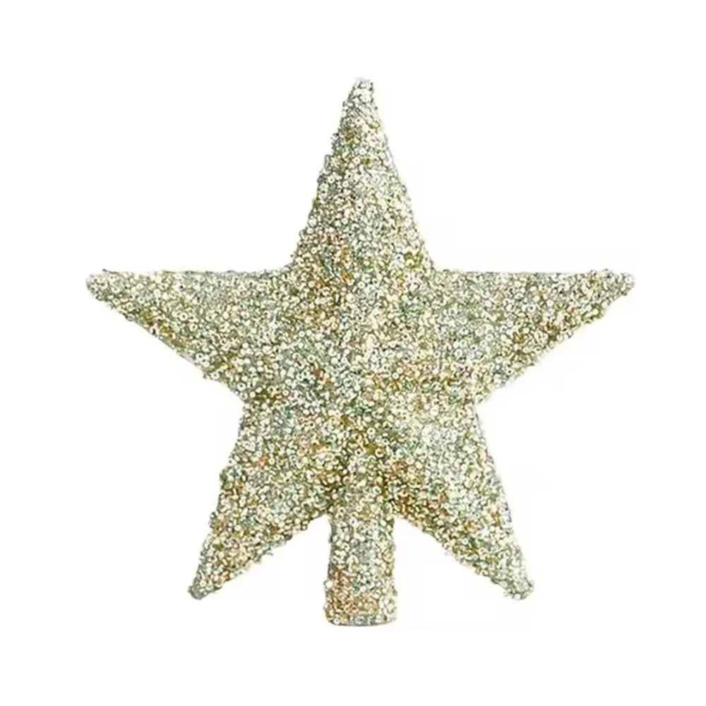 Colourful Glitter Star Tree Topper – Reusable Christmas Tree Decoration