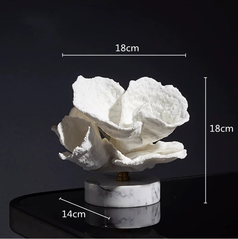 Luxury Imitation Coral Ornament & Vase – Crystal, Glass & Resin Ocean-Inspired Home Décor