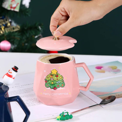 Christmas Ceramic Mugs | Santa, Elk & Snowman Coffee Cups | Festive Hot Chocolate & Gift Mug Collection