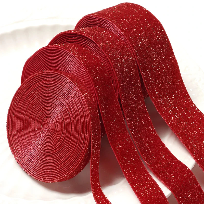 5 Metre Red Christmas Ribbon – Festive Decorative Ribbon for Trees, Gifts & Crafts