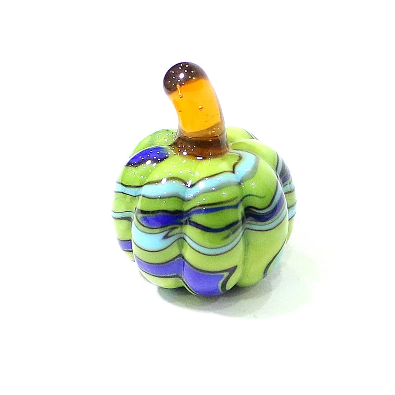 Mini Glass Pumpkin Figurines – Cute Halloween Table Ornaments, Autumn Home & Party Decorations