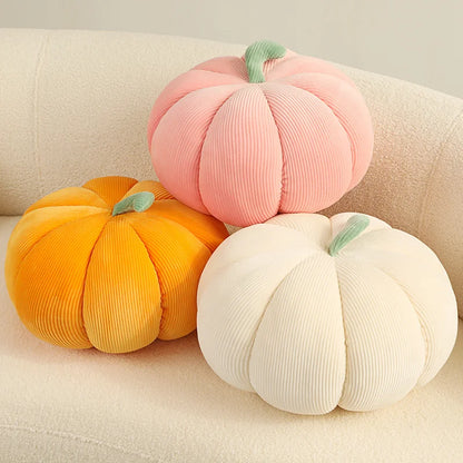 Large Halloween Pumpkin Plush Pillow – Soft Stuffed Pumpkin for Holiday & Seasonal Home Décor