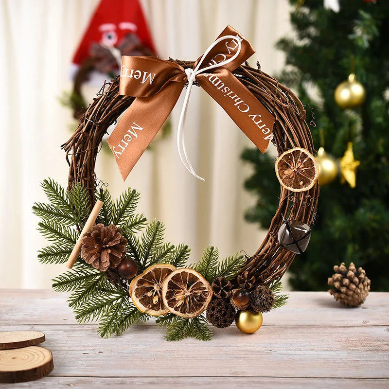 30cm Christmas Wreath – Festive Wreath for Front Door, Window & Home Décor
