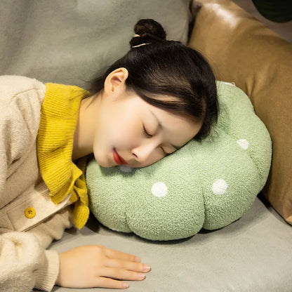 Large Halloween Pumpkin Plush Pillow – Soft Stuffed Pumpkin for Holiday & Seasonal Home Décor