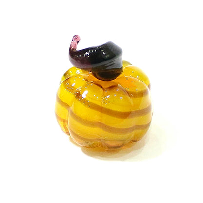 Mini Glass Pumpkin Figurines – Cute Halloween Table Ornaments, Autumn Home & Party Decorations