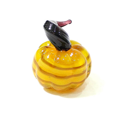 Mini Glass Pumpkin Figurines – Cute Halloween Table Ornaments, Autumn Home & Party Decorations