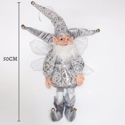 50cm Christmas Elf Doll – Festive Hanging or Standing Decoration for Home & Gifts