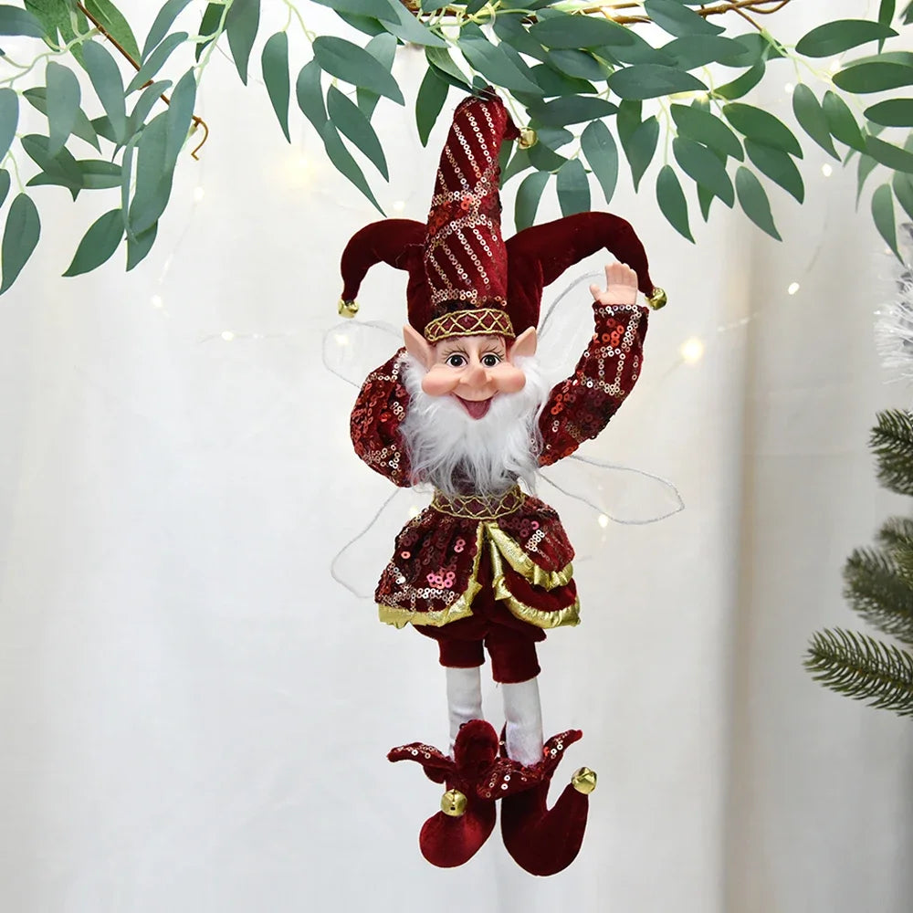 50cm Christmas Elf Doll – Festive Hanging or Standing Decoration for Home & Gifts