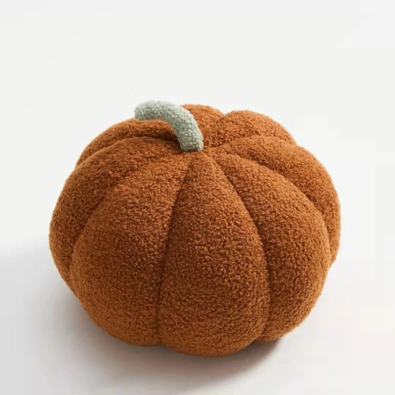 Large Halloween Pumpkin Plush Pillow – Soft Stuffed Pumpkin for Holiday & Seasonal Home Décor