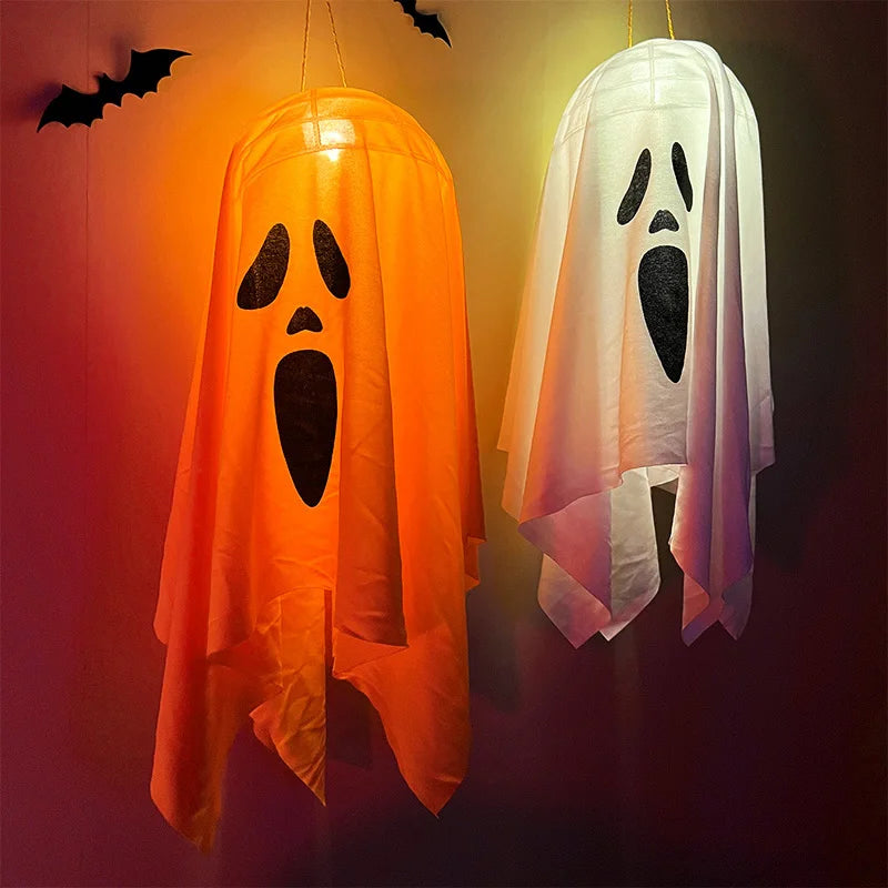 Halloween LED Ghost Hanging Light – Outdoor & Indoor Ghost Decoration for Home, Party, Bar & Horror Props