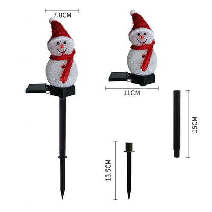 Solar Snowman Light – Outdoor Christmas Decoration | Solar-Powered LED Garden Stake for Lawn, Patio & Pathway