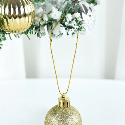 100 Pack Christmas Ornament Hanging Ropes – 20cm Gold & Silver Strings for Tree Baubles & Decorations