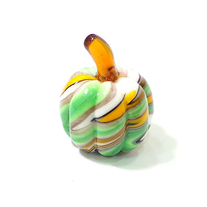 Mini Glass Pumpkin Figurines – Cute Halloween Table Ornaments, Autumn Home & Party Decorations