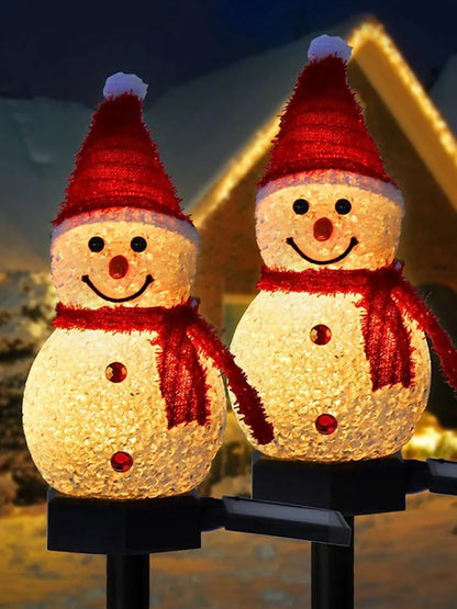 Solar Snowman Light – Outdoor Christmas Decoration | Solar-Powered LED Garden Stake for Lawn, Patio & Pathway
