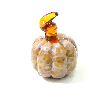 Mini Glass Pumpkin Figurines – Cute Halloween Table Ornaments, Autumn Home & Party Decorations
