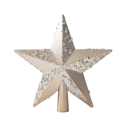 Colourful Glitter Star Tree Topper – Reusable Christmas Tree Decoration