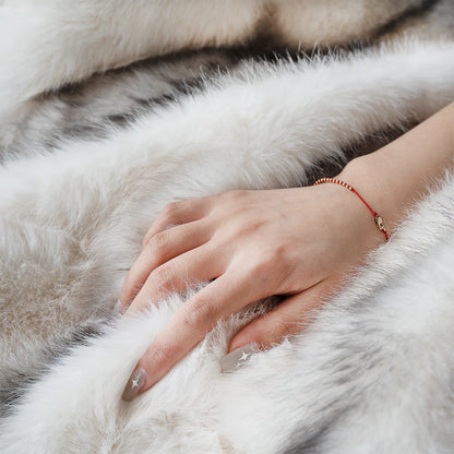 Luxury Faux Fox Fur Blanket – Super Soft Fuzzy Throw for Bed, Sofa & Home Décor