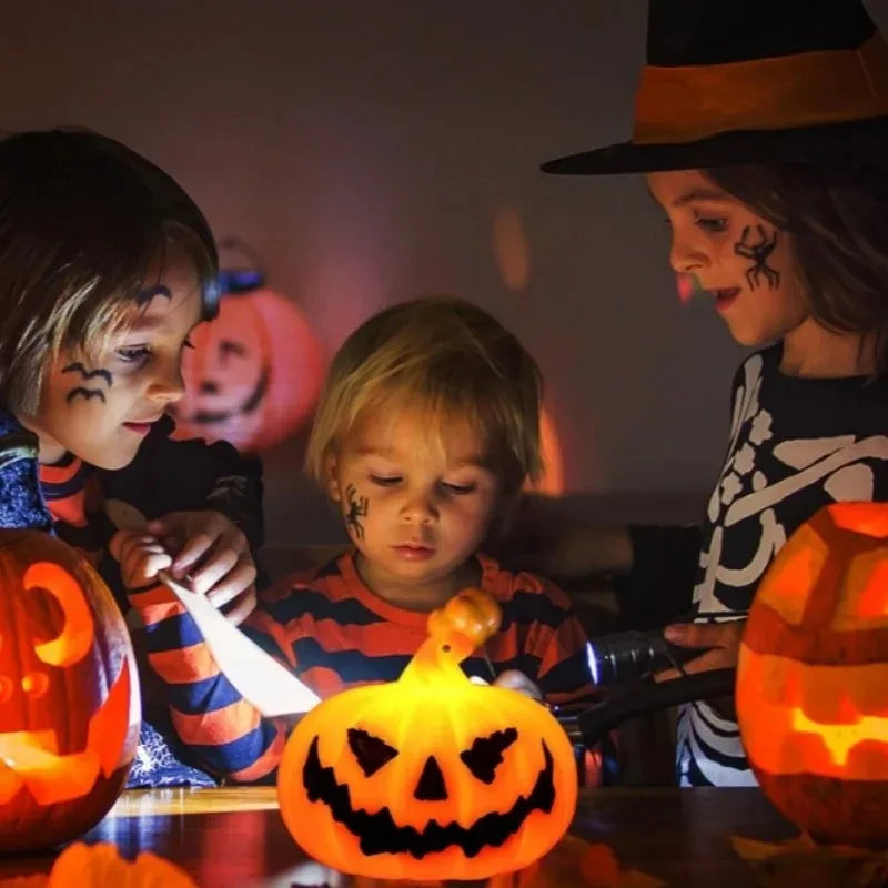 1–15PCS Halloween LED Pumpkin Lights – Smiley Face Pumpkins for Indoor & Outdoor Party, Home, and Garden Décor