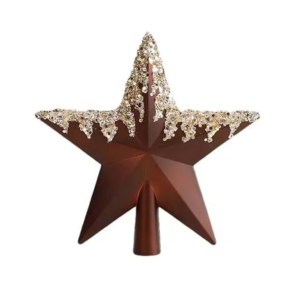 Colourful Glitter Star Tree Topper – Reusable Christmas Tree Decoration