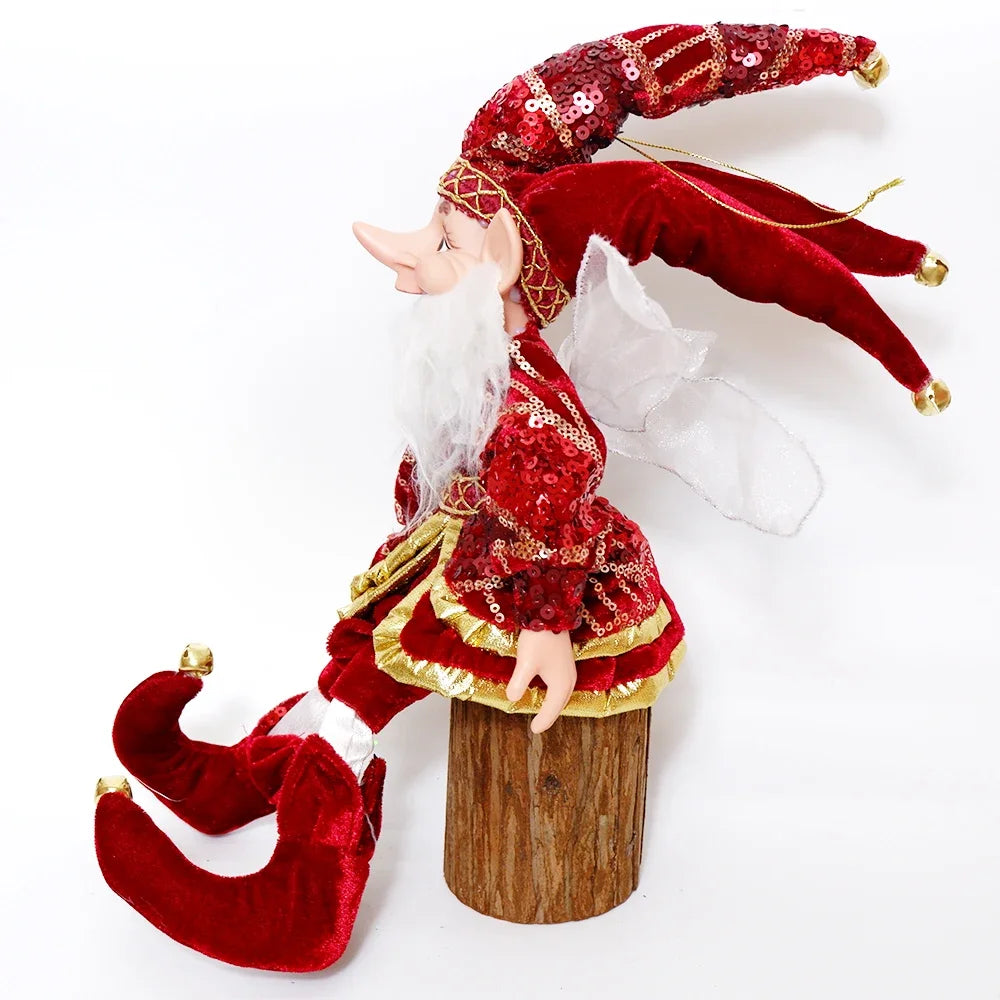 50cm Christmas Elf Doll – Festive Hanging or Standing Decoration for Home & Gifts