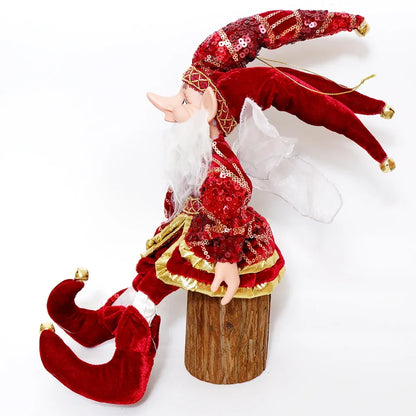 50cm Christmas Elf Doll – Festive Hanging or Standing Decoration for Home & Gifts