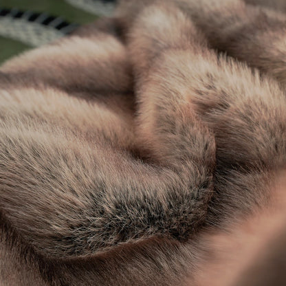 Luxury Faux Fox Fur Blanket – Super Soft Fuzzy Throw for Bed, Sofa & Home Décor