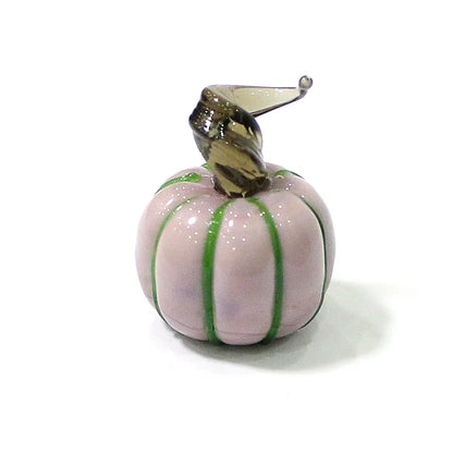 Mini Glass Pumpkin Figurines – Cute Halloween Table Ornaments, Autumn Home & Party Decorations
