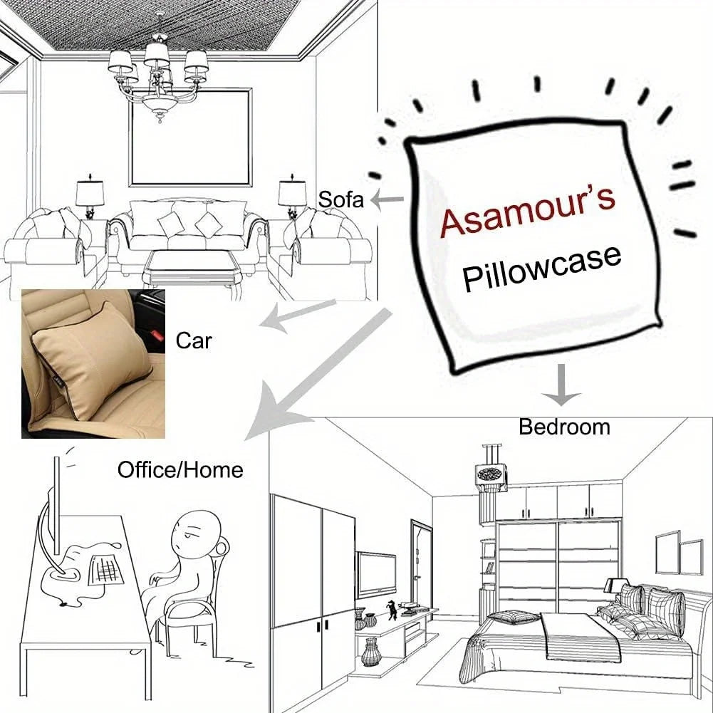 Festive Christmas Cushion Cover – Santa & Snowman Design | Decorative Throw Pillow Cover for Sofa, Bedroom, or Car