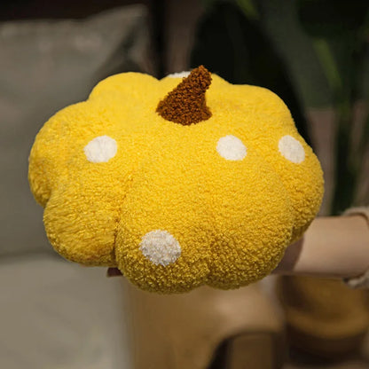 Large Halloween Pumpkin Plush Pillow – Soft Stuffed Pumpkin for Holiday & Seasonal Home Décor