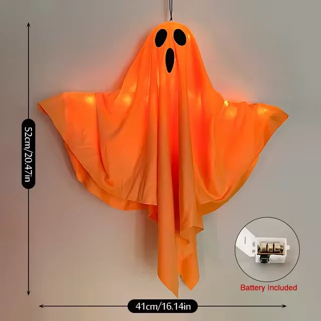 Halloween LED Ghost Hanging Light – Outdoor & Indoor Ghost Decoration for Home, Party, Bar & Horror Props
