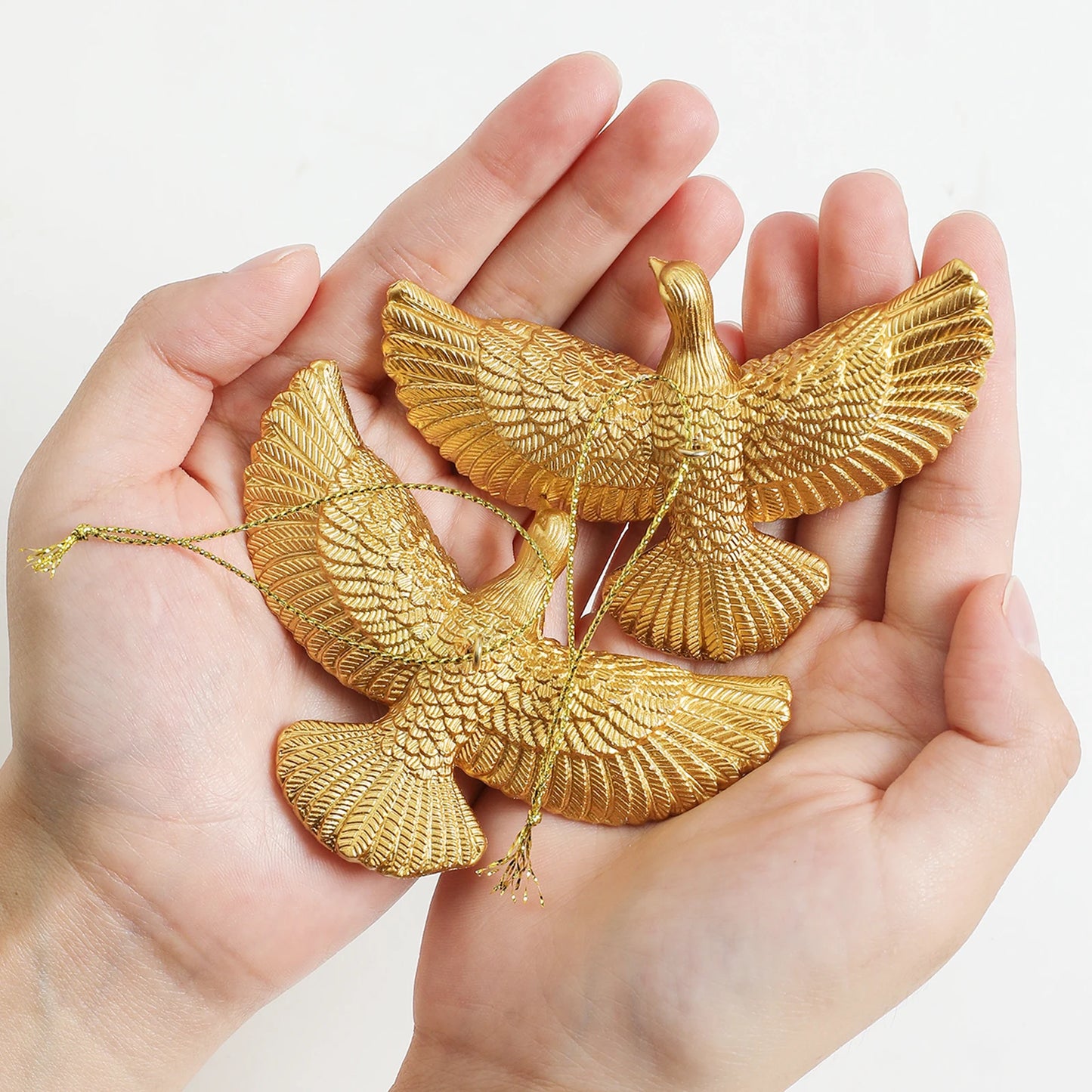 Friendship Doves Christmas Ornament Set | Home Alone 2 Inspired Resin Tree Decoration